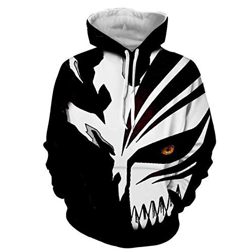 ZOSUO Unisex Anime Sweat À Capuche Pullover 3D Imprimé Bleach Graphique Hoodie Sweat-Shirt Cadeaux De Fantaisie Créatifs pour Les Fans D'anime,XXXL Cover