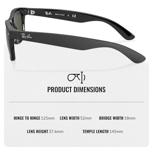 Image of Ray-Ban RB2132 NEW WAYFARER COLOR MIX Square Shaped Sunglasses for Men & Women with Official RAYBAN Eyewear Kit