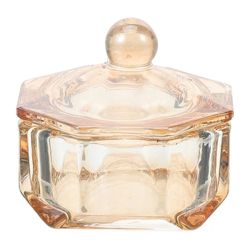 FOYTOKI ネイル アート カップ 飾り ネイル 皿 蓋付き グラス 取替え可能 カップ 飾り ネイル アート ボウル グラス ネイル 皿 蓋付き 蓋付き グラス ボウル グラス