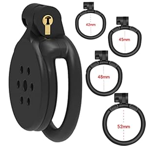 Kuisheid Kooi Mannelijke, Harsmateriaal Penis Kooi Met Verschillende Maten Cockring, Vier Stijlen Zijn Beschikbaar…