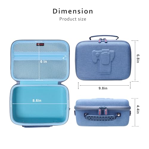 Maleta rígida para cámara con espacio para trípode azul miniatura 4