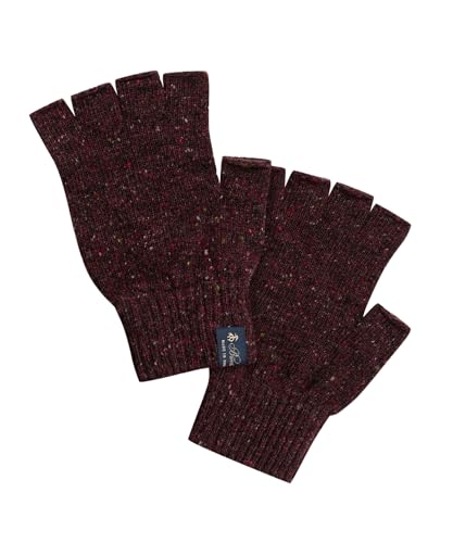 [Brooks Brothers] [ブルックスブラザーズ] ウール ドネガル フィンガーレスグローブ 330001488 バーガンディー ONE SIZE