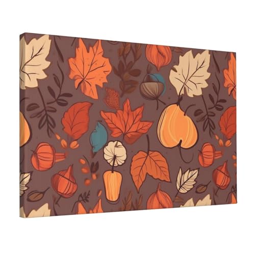Impression d'automne sur toile YoupO 30x45 cm pour la décoration murale du salon
