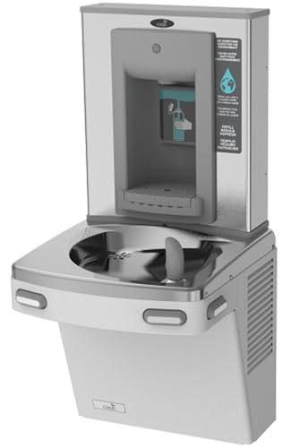 VersaCoolerÂ® II Drinking Fountain in Greystone with Electronic Bottle Filler Non-Cooling