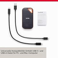 SanDisk Extreme PRO Portable SSD Externe SSD 2 TB & Extreme PRO microSDXC UHS-I Speicherkarte 512 GB + Adapter & RescuePRO Deluxe – Ansicht 3