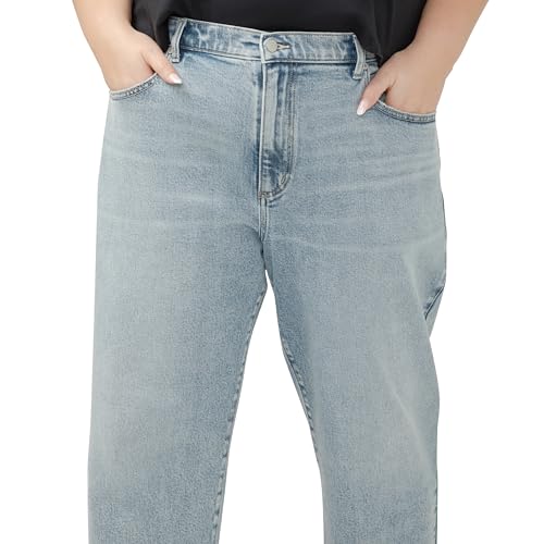 Silver Jeans Co. Women's Plus Size 90s Mid Rise Relaxed Straight Leg Jeans4