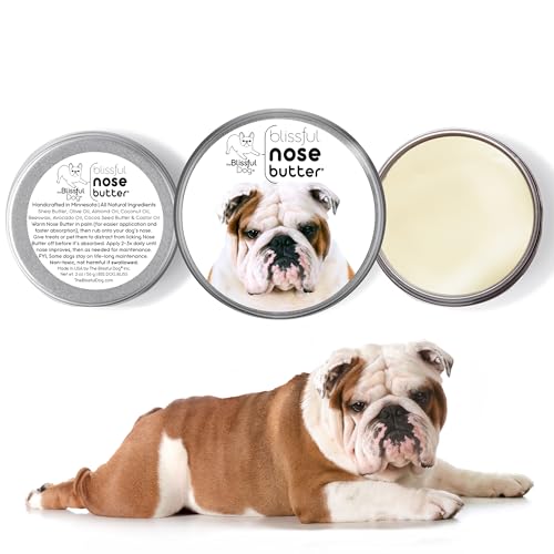 Image of The Blissful Dog Bulldog Nose Butter, Versatile Dog Nose Balm for Dry Nose, Handcrafted Nose Moisturizer, Easy-to-Apply Dog Essentials, Unscented, 4 oz.