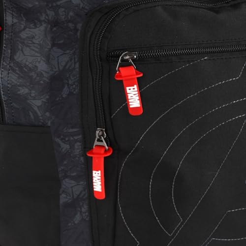 Luxcel, Mochila Cinza Juvenil Avengers Heróis Marvel Costas Escolar