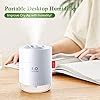 Comment choisir le meilleur purificateur d'air - Humidificateur d'Air, 500ml Silencieux Humidificateurs Ultrasonique à Brume 2 Modes de Brume avec LED Arrêt Automatique sans Eau pour Le Maison Bureau Salon Chambre de Bébé Enfants #3