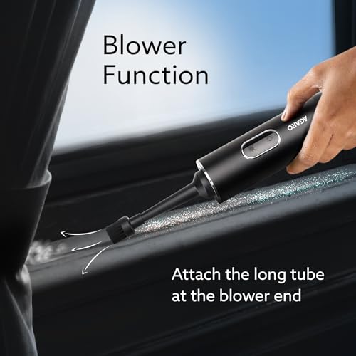 Image of AGARO Royal Mini Hand Held Vacuum Cleaner, Portable Car Vacuum, 13 kPa Powerful Suction Vacuum Cleaner, Low Noise, Rechargeable, Mini Hand Held Vacuum for Car Home Pet Office