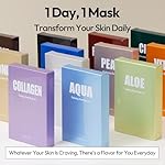 LAPCOS Aloe Sheet Mask, Daily Face Mask with Cucumber and Aloe Gel to Calm and Moisturize Skin, Korean Beauty Favorite, 5-Pack - Image 5