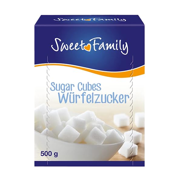 Würfelzucker Großpackung 14 x 500g Zucker in Würfel im Karton 14er Pack von Sweet Family 7 kg