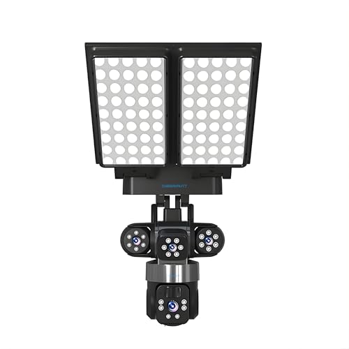 Image of XUGA-Cybernautt Series X16L 18MP Triple Lens PTZ Solar 4G Sim Outdoor Solar Streetlight CCTV Camera | Color Night Vision | Motion Detection | Water Proof | Use Air-tel 4G Sim