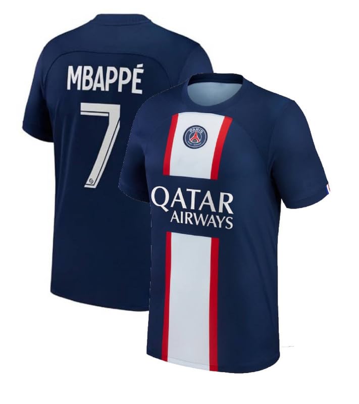 GenericMbappe 7 Pariss Football Team Home Jersey 2022/2023 (Men,Boys,Kids)