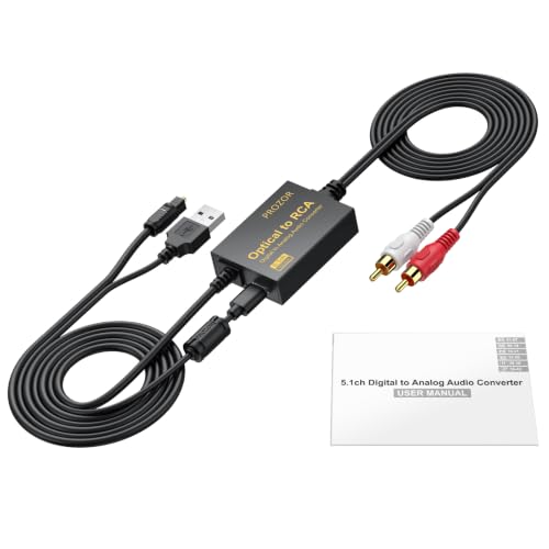 Image of PROZOR 192KHz Digital to Analog Audio Converter - Dolby AC-3 DTS 5.1CH