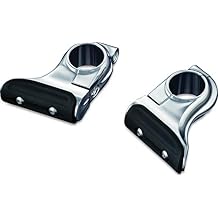 Kuryakyn 7615 Motorcycle Accessory Universal Toe Rest Cruise Pegs for Motorcycles with 1-1/4" Round Engine Guards, Chrome, 1 Pair