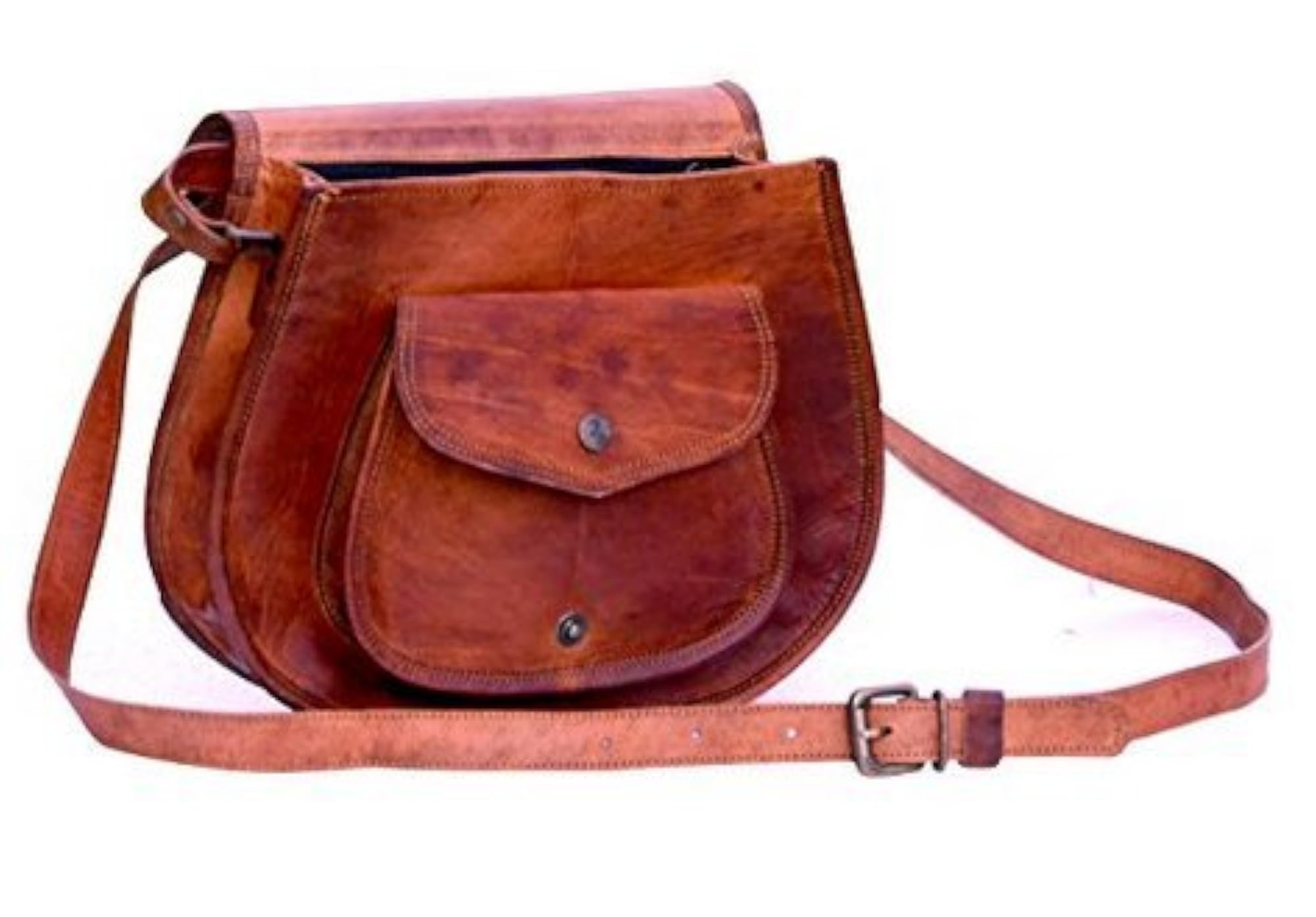 Genuine Leather 9 Inch Sling Shoulder Messenger Bag for Girls