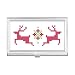 Christmas Deer Snow Pixel Business Card Holder Case Pocket Box Wallet