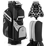 SPOTRAVEL Golf Cart Bag with 14-Way Molded Top Dividers, Lightweight Portable...