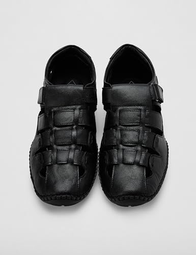 Image of Lee Cooper LC9274C Men's Fisherman Leather Sandal | Sandal for Office & Everyday Comfort | Cushioned Grip Insole | Lightweight & Stylish Sandal for Travel and Outdoor