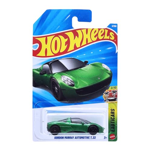 Image of Hot Wheels Gordon Murray Automoive T.33 Exoticars Ages 3 and Up 3 /250 (Green)