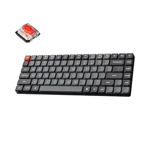 Keychron K3 Max Low-Profile Wireless Mechanical Keyboard, 75% Layout 2.4 GHz Bluetooth QMK/VIA White Backlight Ultra-Slim with Gateron Red Switch Compatible with Mac Windows Linux