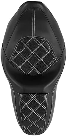 Green-L Motorcycle One Piece 2 Up Rider Driver&Passenger Seat Fit for Harley Touring Road King Street Glide Electra Glide Tri Glide 2009-2023 Trike 2010-2011
