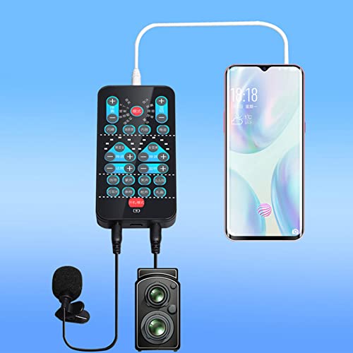 Voice Changer für Phone, Computer, PC und Gamekonsolen mit 8 Soundeffekten – Tragbarer Handheld Mikrofon für Erwachsene und