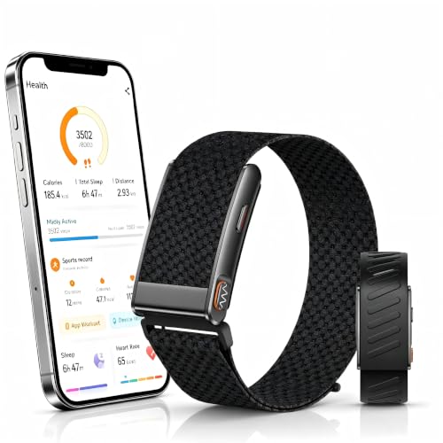 Bracelet Connecté, Smartband avec ECG, VFC, Pédomètre, Fréquence Cardiaque