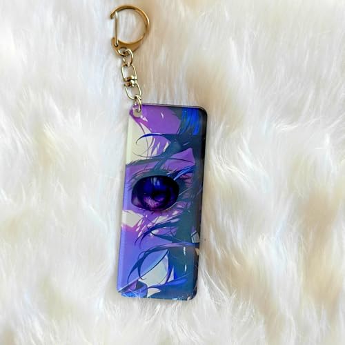 Image of Anime Acrylic Glowing Eyes Keychain | Luminous Eye Glow Key Ring | Premium Otaku Accessory for Bags, Bikes, Cars, Backpacks & Keys