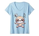 Photo Gallery donna sloth tai chi: abbracciare l equilibrio con yin e yang maglietta con collo a v Photo Gallery donna sloth tai chi: abbracciare l equilibrio con yin e yang maglietta con collo a v
