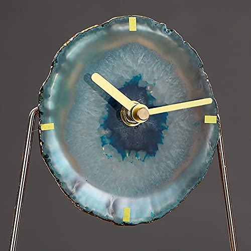 Relógio de mesa vintage Relógio de mesa relógio nórdico relógio ágata sala de estar em casa ornament