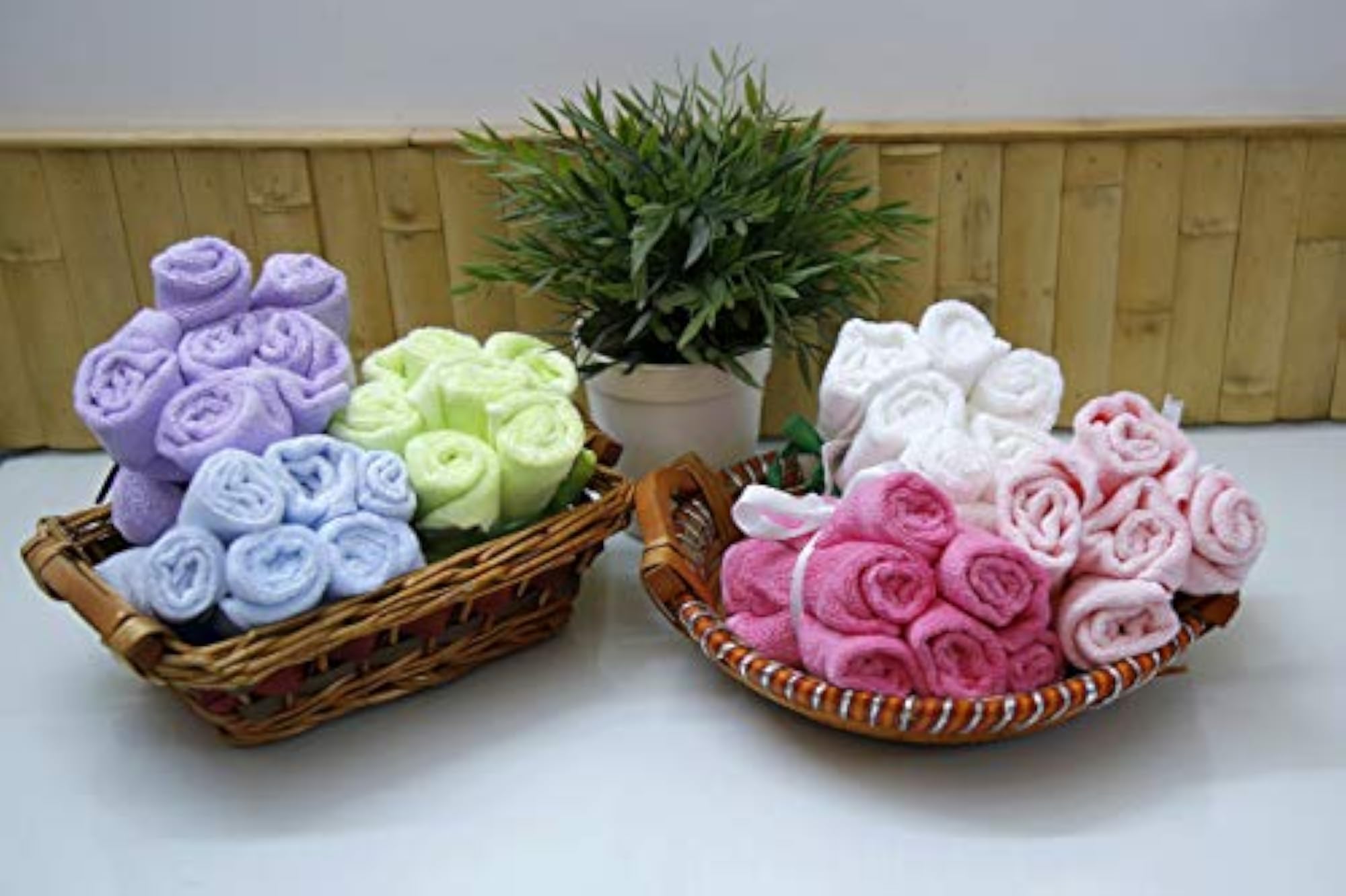 Set of 3 Ultra Soft Face Towels, White
