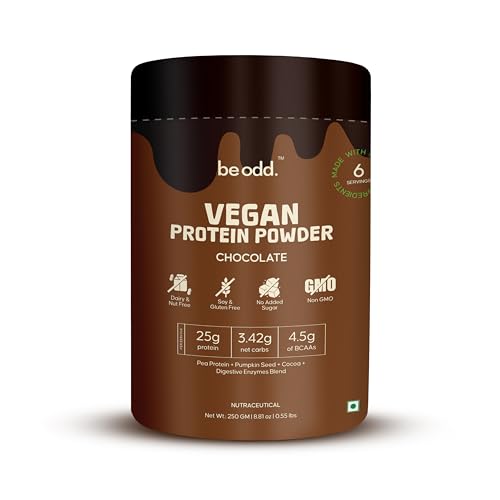 Image of Vegan Protein Powder | Quality Pea Protein Isolate | Sugar-Free, Easy to Digest |100% Natural Plant Protein | For Men & Women | 25gm per serving