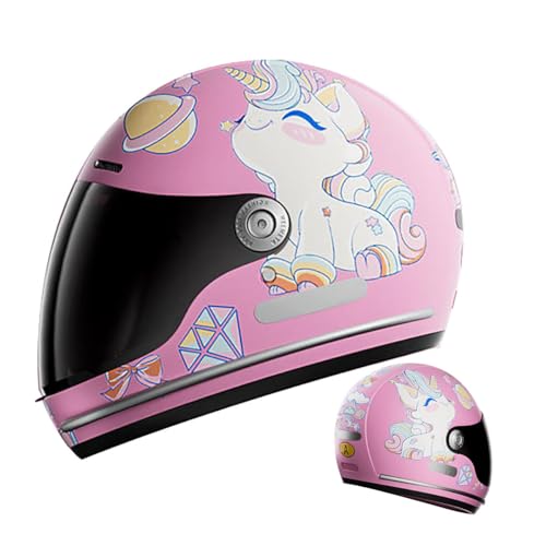 Cute Kids Summer Full Face Motorcycle Helmet DOT Approved Boys