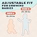 TotsBots Reusable Swim Diapers - Baby & Toddler Swimming Diapers, Adjustable Water-Friendly Swim Diaper - 2 Pack Bundle - (Size 1)