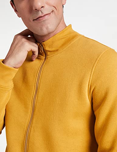 Image of Amazon Brand - Symbol Men Cotton Blend High Neck Zipper Sweatshirt (Available in Plus Sizes)