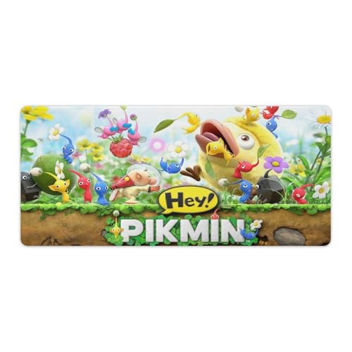 ピクミン マウスパッド ゲーミング デスクマット 大型 滑りやすい マウスパッド 非光沢 キーボード マウス 両用 防水加工 40x90cm