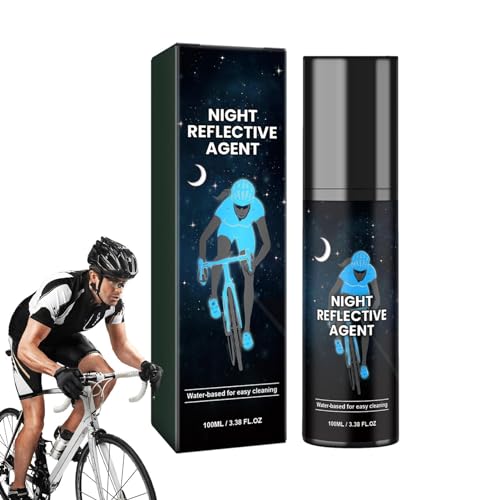 Generisch Spray Reflectante Nocturno para Exterior, Pintura en aerosol Reflectante, 100 Ml En La Oscuridad Brillante Pintura En Aerosol Para Bicicletas,Pintura luminosa reflectante duradera para ropa