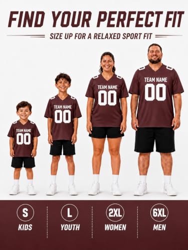 Image of Custom Replica Football Jersey with Name Number Logo