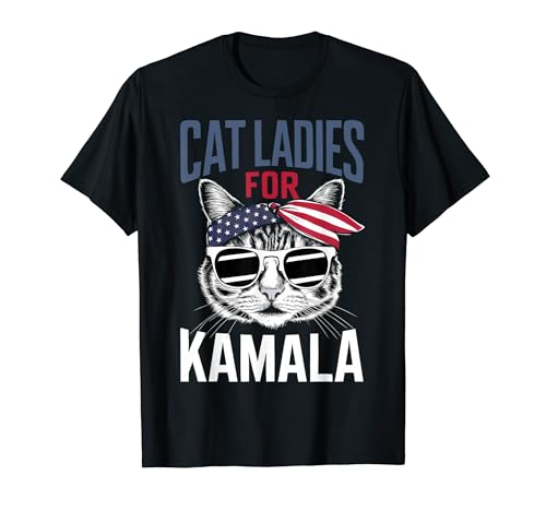 Cat Ladies para Kamala 2024 Camiseta