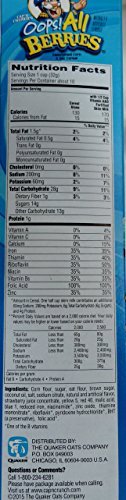 Quaker. Cap'n Crunch, Oops! All Berries Cereal, 15.4oz Box (Pack of 3)