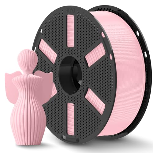 Image of JAYO PLA Plus 3D Printer Filament 1.75mm, 1.1KG Reusable Spool, Sakura Pink
