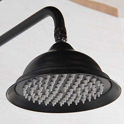 Ensemble de douche relevable en laiton brossé noir antique au design rétro européen et américain - 3