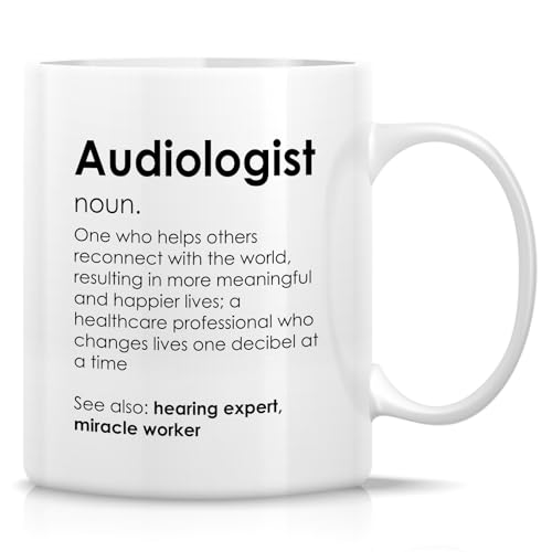 Retreez Funny Audiologist Mug - Hearing Expert - 11 Oz Ceramic Coffee or Tea Cup - Humorous Gift for Ear Doctors, Hearing Specialists, Audiology Students, and Ear Care Professionals - Graduation Gift