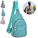 MOAMUN Mochila Bandolera Impermeable Deporte Bolso Hombro de Pecho Mujer Casual Viajar Pecho Mochila con Orificio para Auriculares para Deportes al Aire Imagen de MOAMUN Mochila Bandolera Impermeable Deporte Bolso Hombro de Pecho Mujer Casual Viajar Pecho Mochila con Orificio para Auriculares para Deportes al Aire