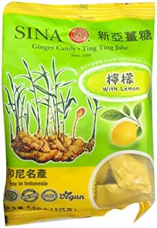 Sina Ginger Candy ting Ting Jahe (With Lemon) - 4.4oz (Pack of 1) -CL