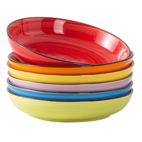 Y YHY Vibrant Speckled Pasta Bowls