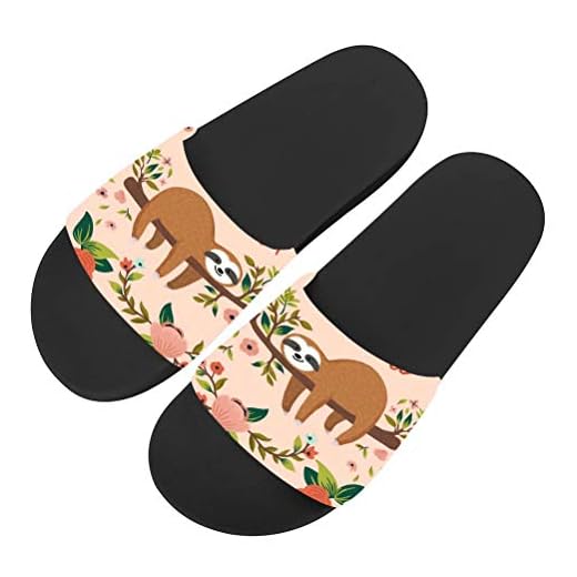 chaqlin Faultier Baby Muster Schuhe Herren Damen niedlichen Pantoffel Sommerurlaub Strand Wanderschuhe rutschfeste Duschsandalen Badeschuhe 41 EU