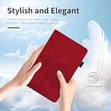 Succtopy Etui do Samsung Galaxy Tab A11+/A11 Plus 11 cali 2025 SM-X230 SM-X235 SM-X236B Ultra Slim PU Pokrowiec ochronny na tablet z funkcją stojaka etui z uchwytem na długopis czerwony